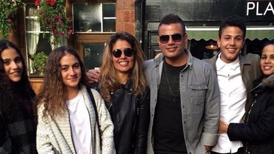 زينة عاشور توجه رسالة خاصة لأبنائها من عمرو دياب 