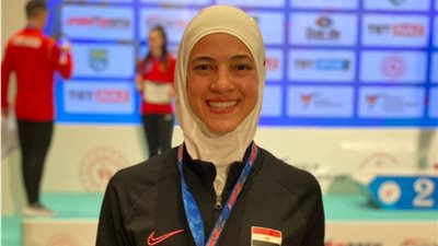 أول تعليق لـ هداية ملاك بعد «برونزية» بطولة تركيا للتايكوندو 