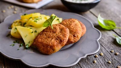 طريقة عمل برجر العدس النباتي 