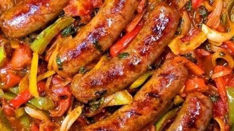 طاجن السجق بدبس الرمان