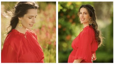 بأناقة راقية .. الأميرة رجوة تستعرض حملها بين أحضان الطبيعة