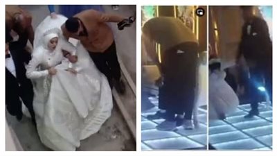 عريس يسحل عروسه وحفل زفافهما يتحول لمعركة (فيديو)    