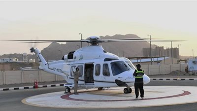 تقديم خدمة الإسعاف الجوي خلال موسم الحج.. ونقل أول حالة لمسن افريقي
