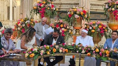 صور عقد قران ابنة مفيدة شيحة تحتل السوشيال ميديا بلقطات مميزة ومبخجة