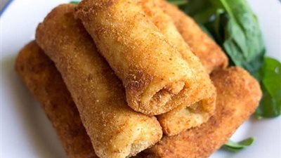  طريقة عمل كرسبي رول الدجاج 