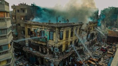 قرار عاجل من النيابة بحق صاحب مخزن الملابس المتسبب في «حريق العتبة»