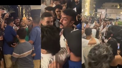 استقبال حار من الجمهور لـ أحمد العوضي في الساحل الشمالي ( فيديو)   