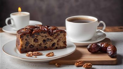 طريقة عمل كيكة التمر اللذيذة