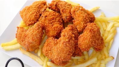 طريقة عمل أجنحة الدجاج المقرمشة مثل المطاعم