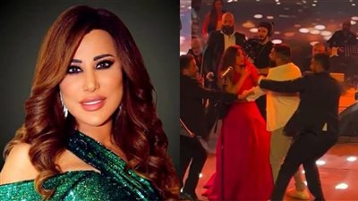 معجب يقتحم حفل نجوم كرم ويصدمها بتصرف غير أخلاقي (فيديو) 