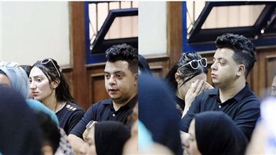 انهيار زوجة عصام صاصا أثناء جلسة محاكمته في قضية التزوير (صور)   