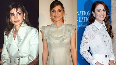 الملك عبد الله يكرم الملكة رانيا بوسام النهضة قبل عيد ميلادها 