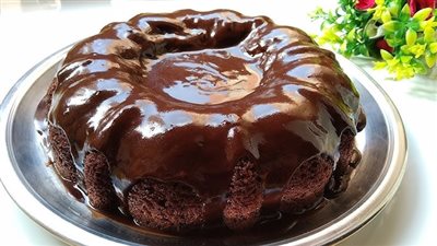 طريقة عمل كيكة الشوكولاتة بدون بيض