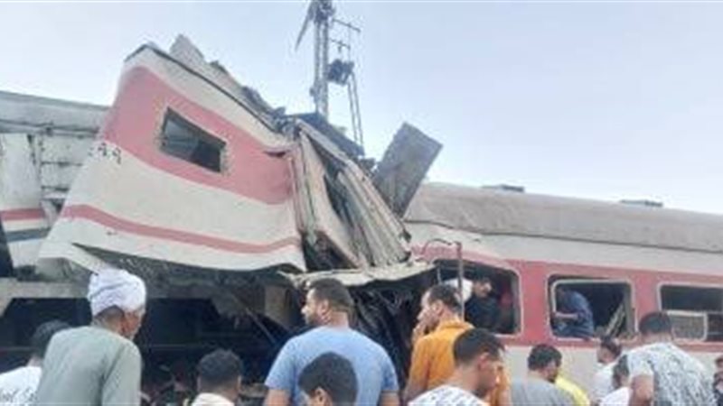 حادث تصادم قطارين
