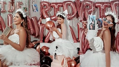 بإطلالة وأجواء ساحرة.. ملك قورة تستعد للاحتفال بزفافها (صور)  