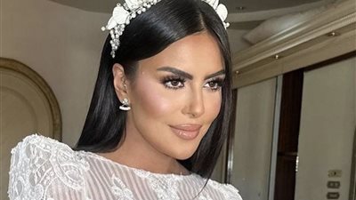 الصور الأولى من زفاف هاجر الشرنوبي والمنتج أحمد الجابري