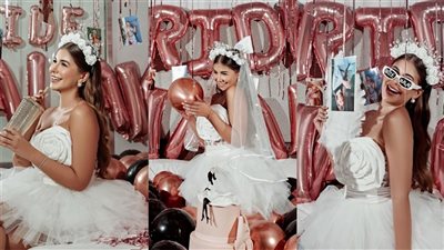 ملك قورة تحسم جدل زواجها بعد ظهورها بفستان زفاف (صور)  