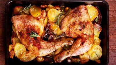 طريقة عمل صينية البطاطس بالفراخ في مطبخك