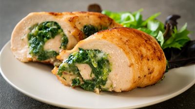 طريقة عمل  طاجن الدجاج بالسبانخ