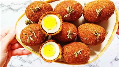 طريقة عمل كروكيت البيض المقرمش