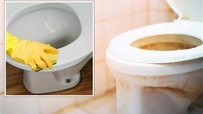 بمواد بسيطة.. طريقة سهلة لازالة البقع الصفراء من المرحاض 