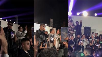 بالرقص والغناء.. محمد هنيدي يحتفل بخطوبة ابنته فريدة بحضور أوكا (صور)