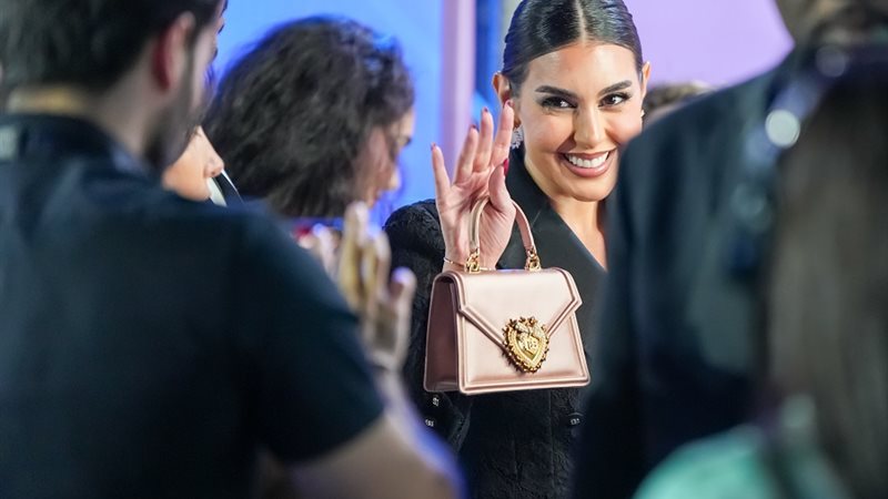 ياسمين صبري في مؤتمر