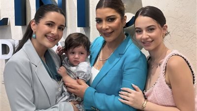 حفيدة أصالة تخطف الأنظار بجمالها في أول ظهور لها في افتتاح عيادة ابنتها شام الذهبي (صور)  