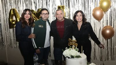 أمل رزق تحتفل بعيد ميلادها بحضور نجوم الفن والإعلام (صور)