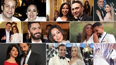6 زيجات انتهت بالطلاق في الوسط الفني خلال 2024