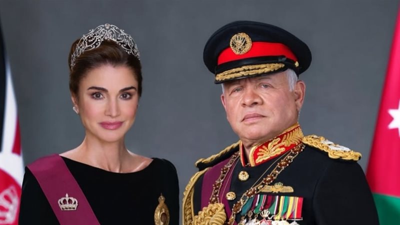 ملك الأردن والملكة