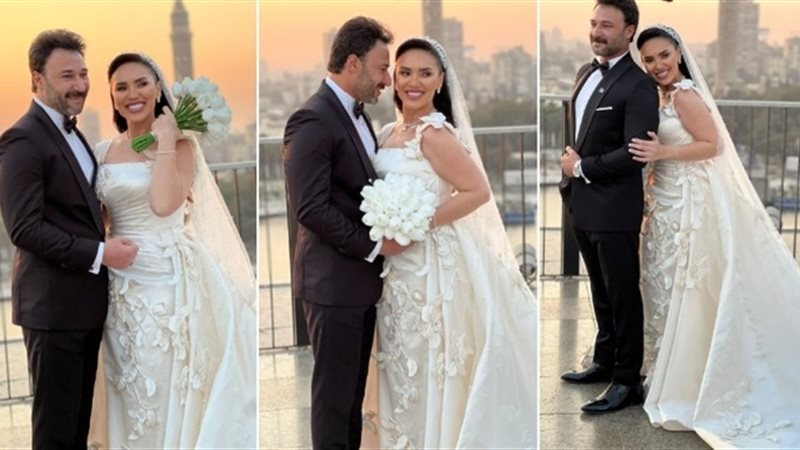 زفاف مي فاروق ومحمد
