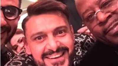 وصلة مزاح بين مارتن لورنس ورامز جلال بكواليس Joy awards 2025