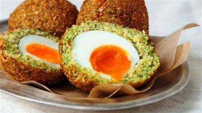 طريقة عمل الطعمية المحشية بالبيض المسلوق
