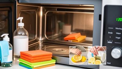 بمواد طبيعية.. 5 حيل منزلية لتنظيف الميكروويف بأقل تكلفة 