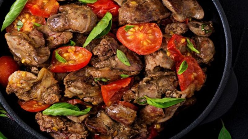 طريقة عمل طاجن الكبدة