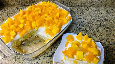 ” جهزيها لمائدة رمضان ”.. طريقة عمل كيكة المانجو بمكونات إقتصادية