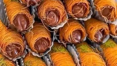 لعزومات رمضان 2025 ..طريقة تحضير اصابع الكنافه بالنوتيلا