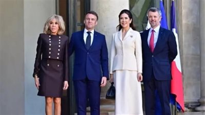 إطلالة بريجيت ماكرون مع ملكة الدنمارك حديث الساعة 