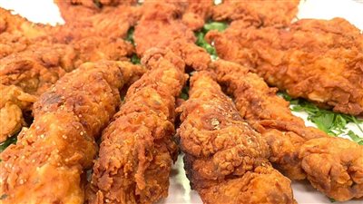  طريقة عمل ستربس الدجاج الحار بتتبيلة مميزة مثل المطاعم 