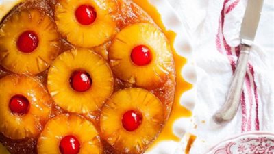  طريقة عمل كيكة الأناناس بالكراميل الشهية بخطوات بسيطة