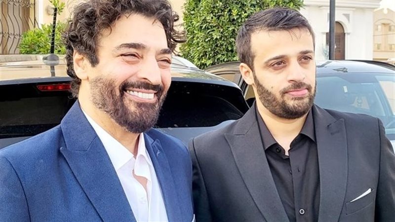 حميد الشاعري مع ابنه