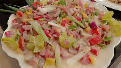  أكلات شم النسيم .. طريقة عمل سلطة الرنجة  مثل المطاعم