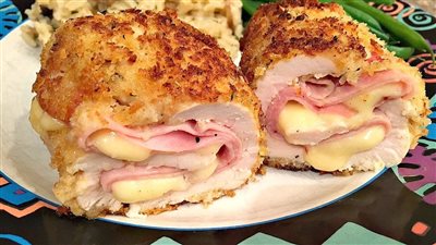 طريقة عمل دجاج الكوردن بلو بخطوات بسيطة مثل المطاعم