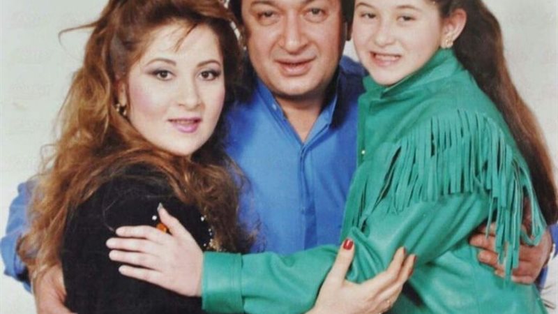 نور الشريف مع ابنته