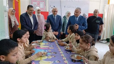 وزير التعليم يشيد بتجربة الفيوم في التغذية المدرسية ويعلن تعميمها 