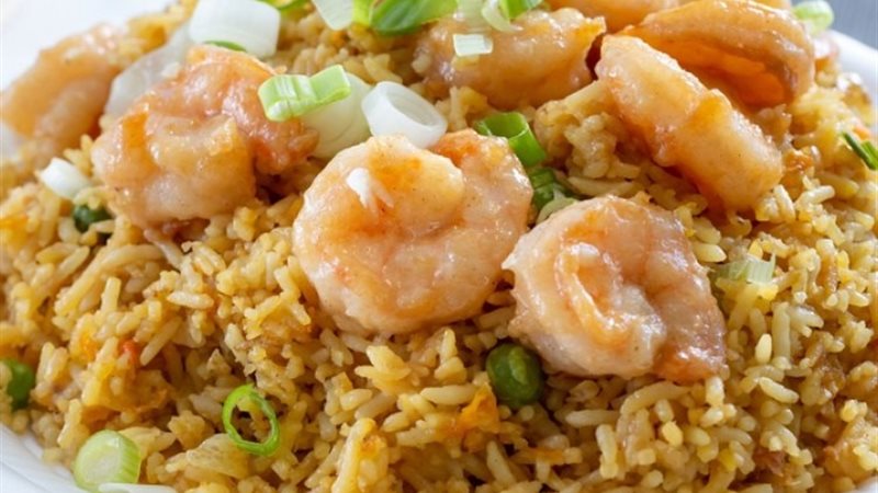 الأرز بالجمبري
