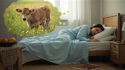 تفسير رؤية العجل في المنام وعلاقته بالحياة الزوجية السعيدة 