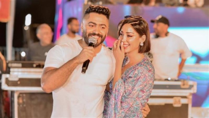 تامر حسني وبسمة بوسيل