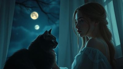 تفسير حلم  القط الأسود في المنام للعزباء والمتزوجة والحامل 